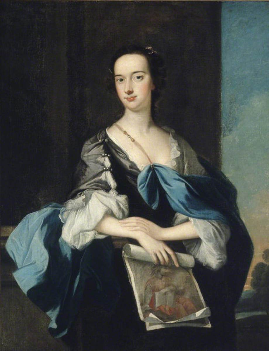 Lady Elizabeth Yorke (1725–1760), Lady Anson, Holding a Drawing of Dante by Carlo Dolci
