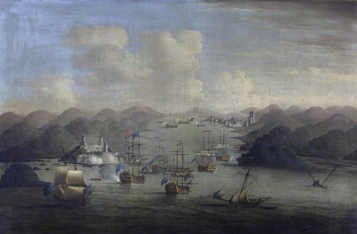 The Capture of Porto Bello by Admiral Edward Vernon with Only Six Men o' War, 22 November 1739