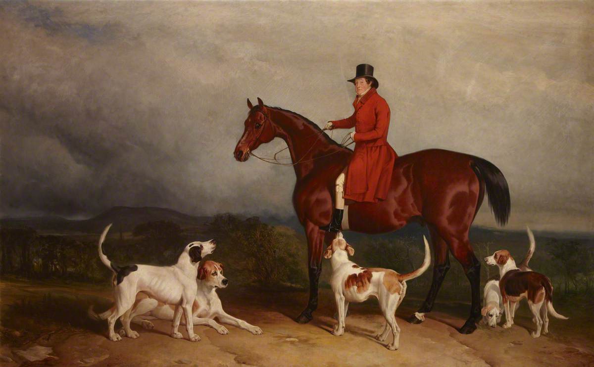 James 'The Young Commodore' Watson (1767–1850), on a Hunter, with Hounds
