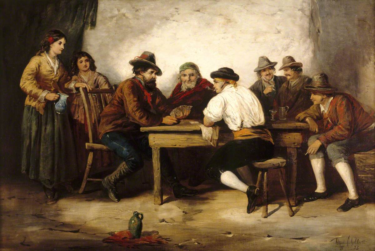 Peasants Playing Cards in a Tavern