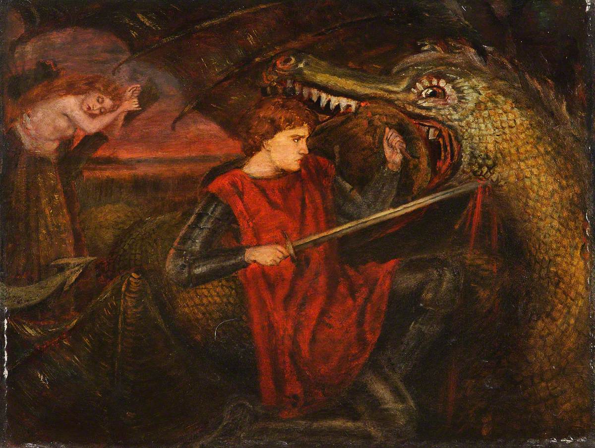 The Theodore Watts-Dunton Cabinet: Saint George and the Dragon