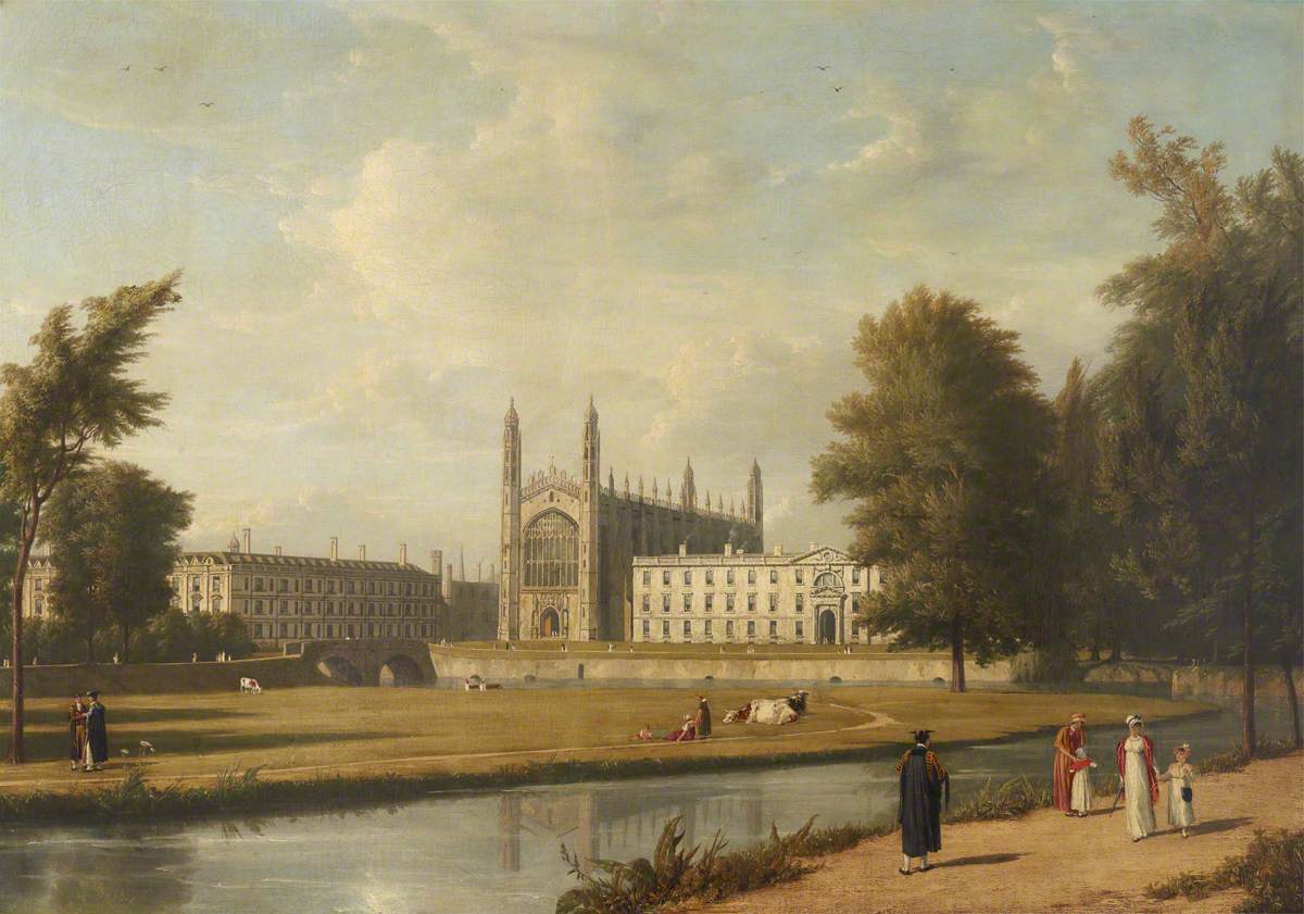 King's College and Clare College, Cambridge, from the River Cam