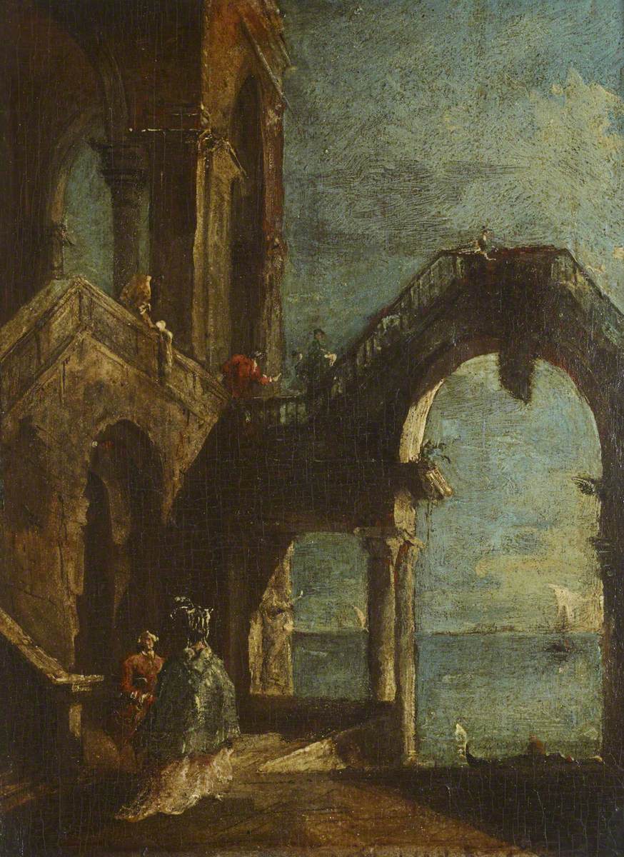 Capriccio with an Archway onto the Lagoon