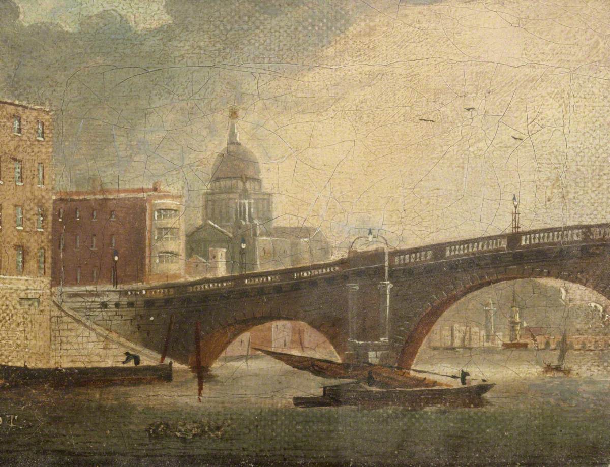 A London Bridge (Blackfriars) and St Paul's Cathedral, London