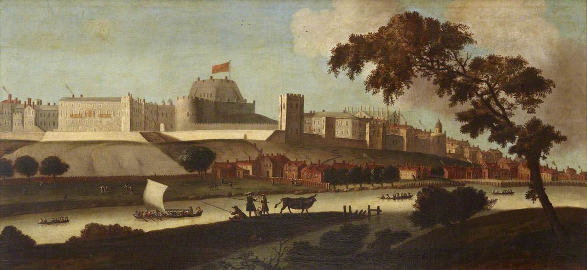 View of Windsor Castle from the River as It Was in the Reign of King James I