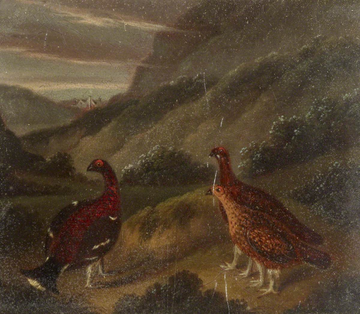Landscape with Three Grouse