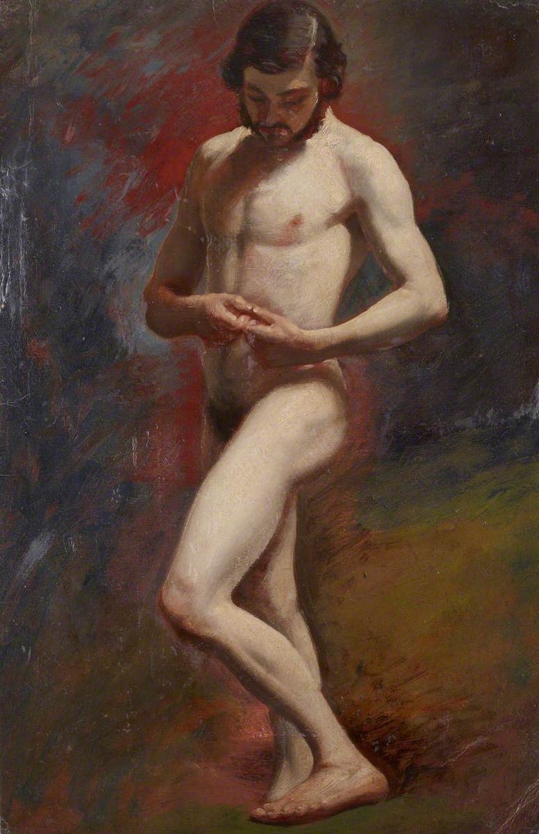 Academic Study of a Male Nude Standing