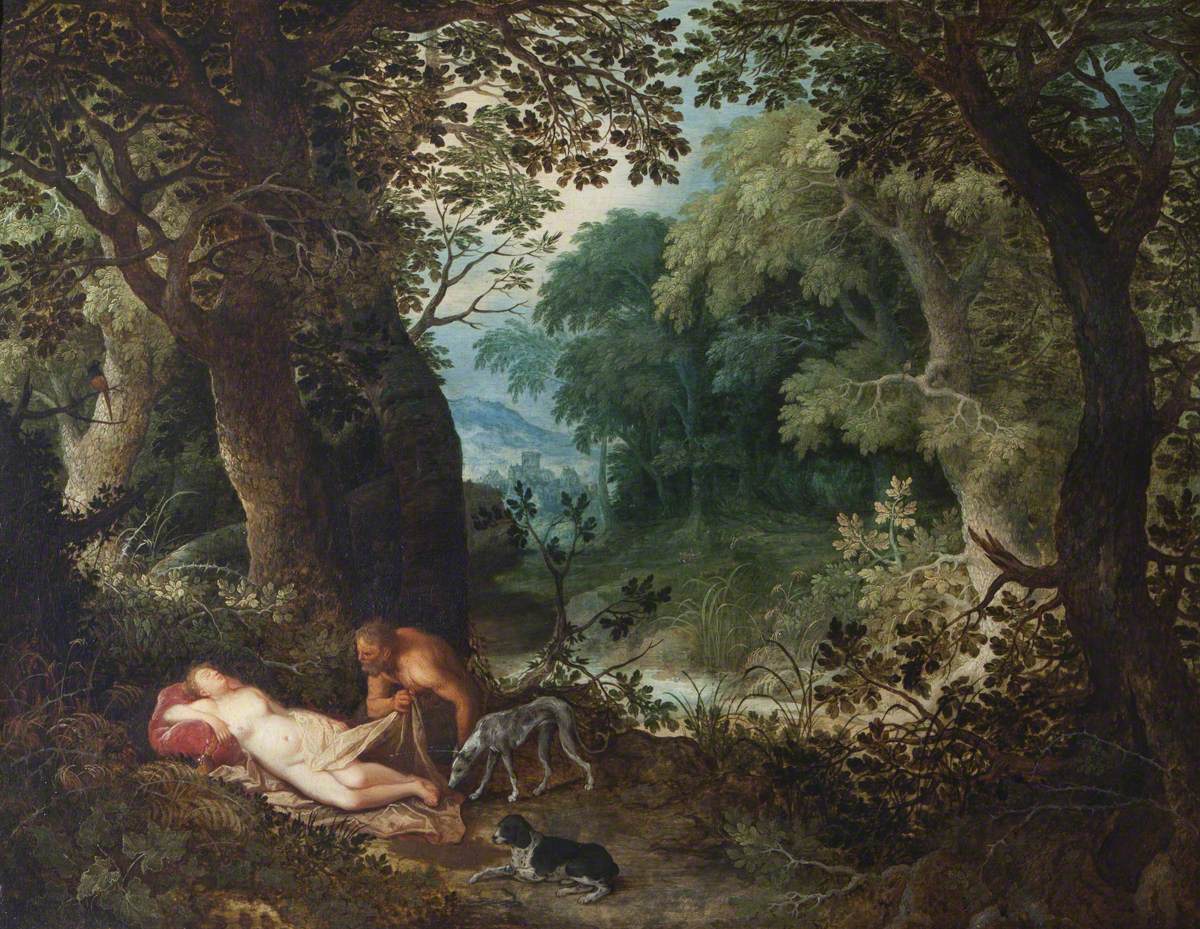 A Nymph and Satyr