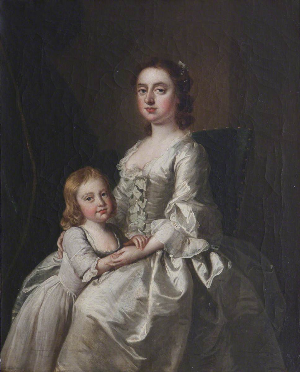 Etheldred Payne (1720–1775), Lady Cust, and Her Son Brownlow Cust (1744–1807), Later Sir Brownlow Cust, 1st Baron Brownlow