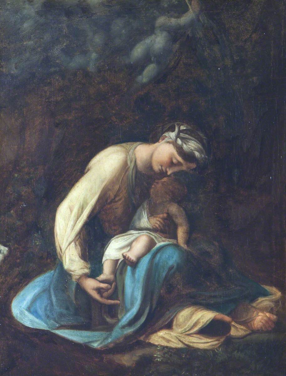 The Madonna and Child with a White Rabbit (La zingarella)