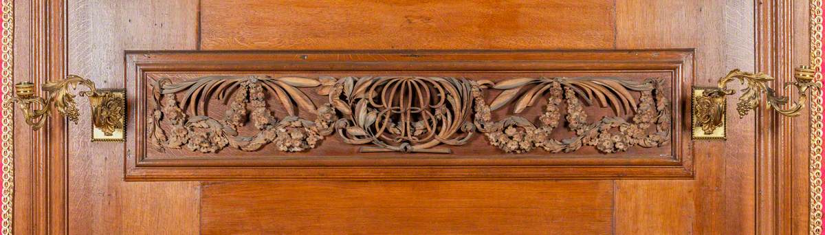 Carved Limewood Frieze with the Monogram of Sir John Brownlow