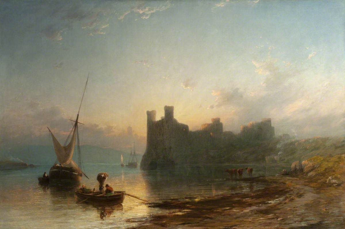 Caernarvon Castle at Sunset