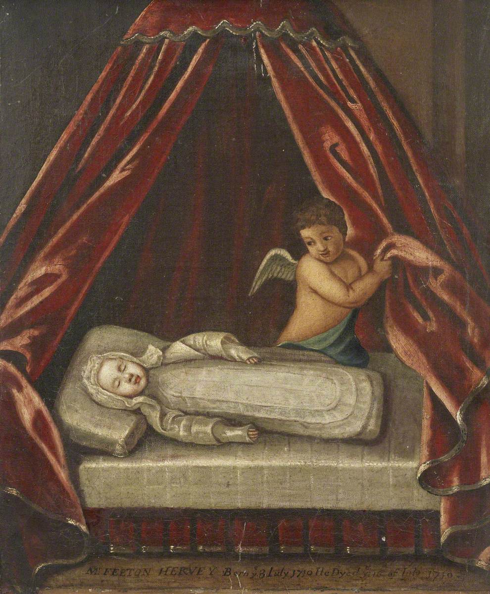 The Infant The Honourable Felton Hervey (3 July 1710–16 July 1710), Laid out in Death