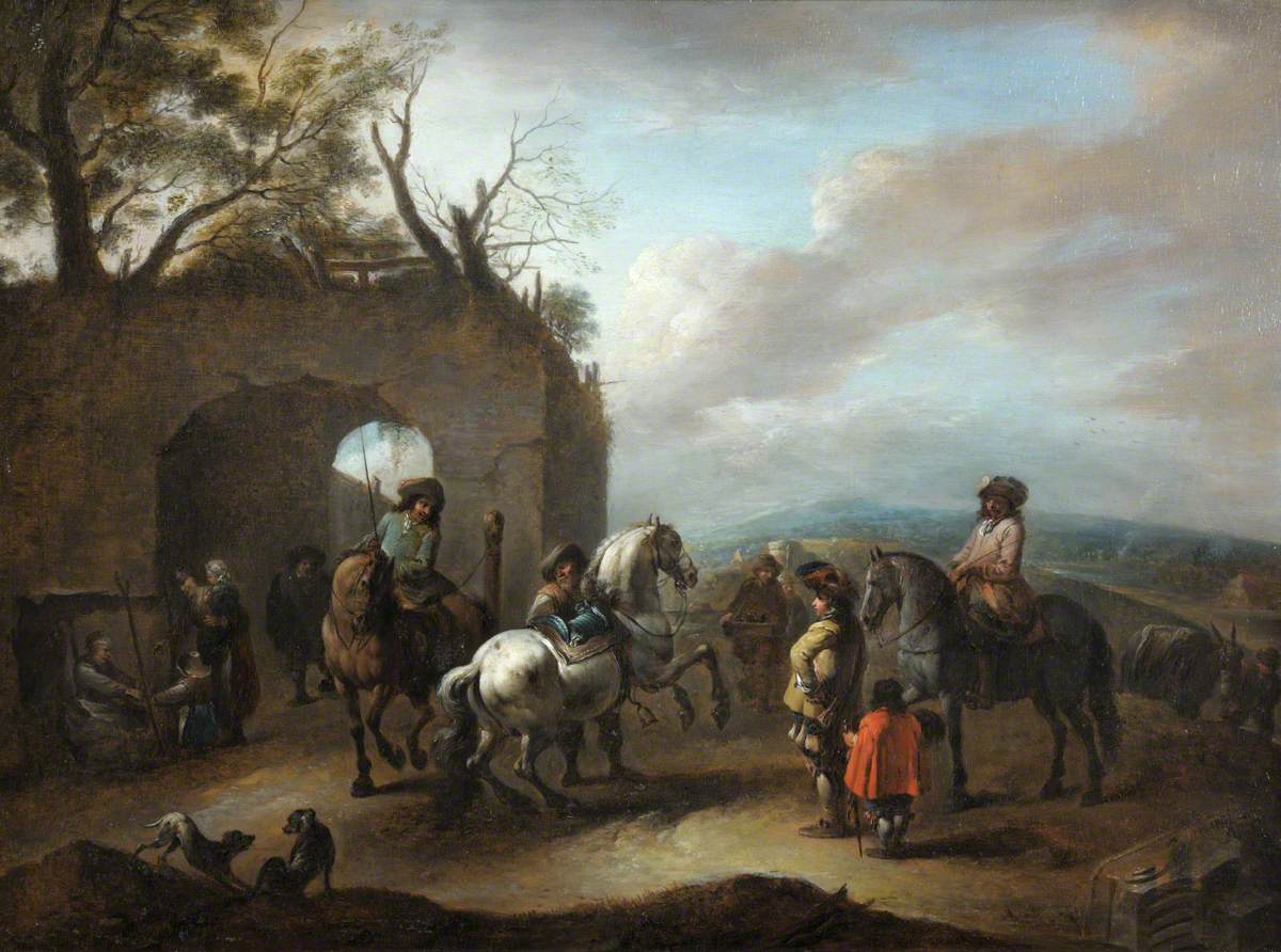 Landscape with a Riding School