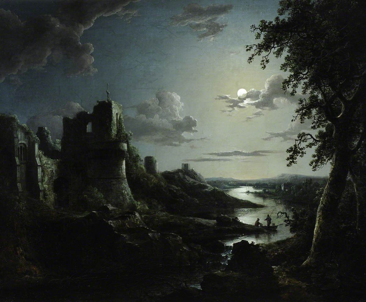View of Pendragon Castle by Moonlight