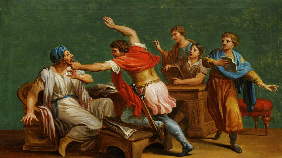 An Unidentified Classical Subject: A Fight