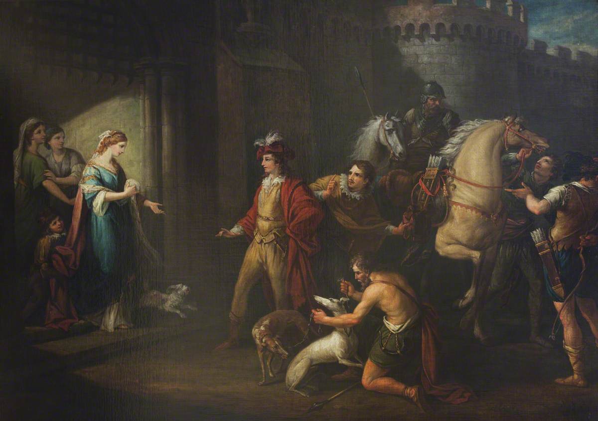 King Edgar's First Interview with Queen Elfrida (Aelfryth)