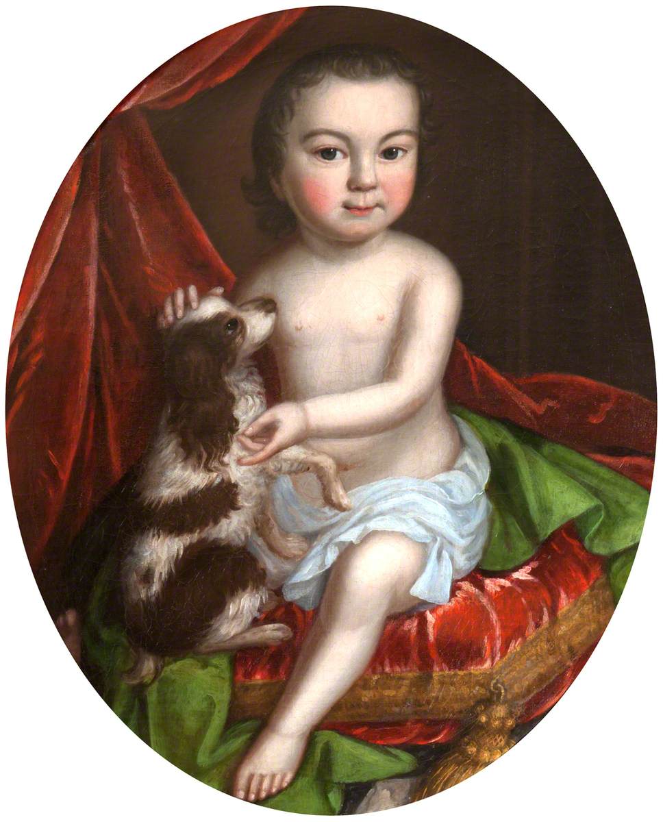 Sir Walter Calverley Blackett (1707–1777), 2nd Bt, as a Baby