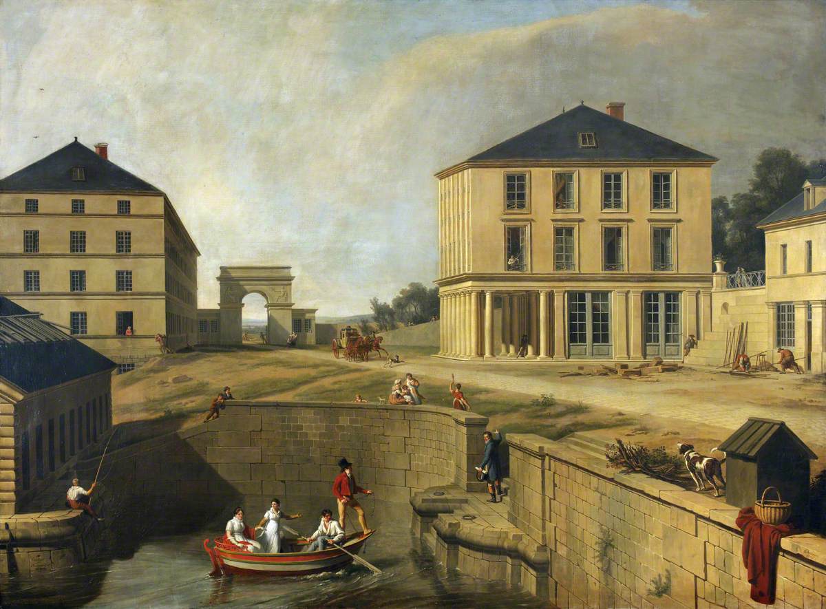 The Cotton Mill, House, and Wharf of Richard-Lenoir at Chantilly