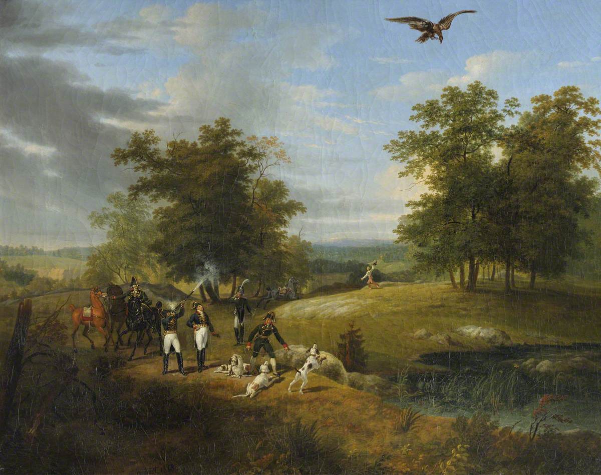 Charles Ferdinand d'Artois (1778–1820), Duc de Berry, Shooting an Eagle in the Forest of Fontainebleau