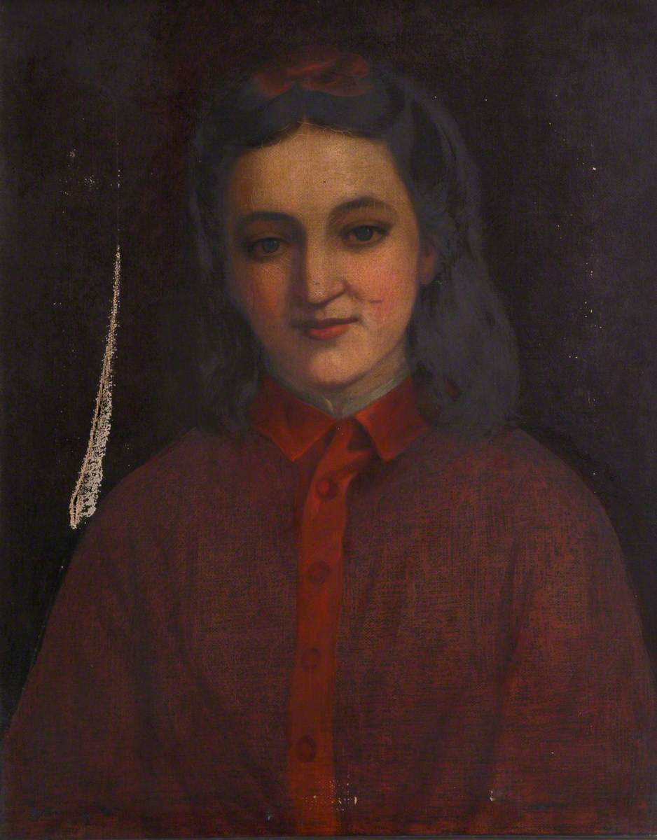 Portrait of an Unknown Girl in Red