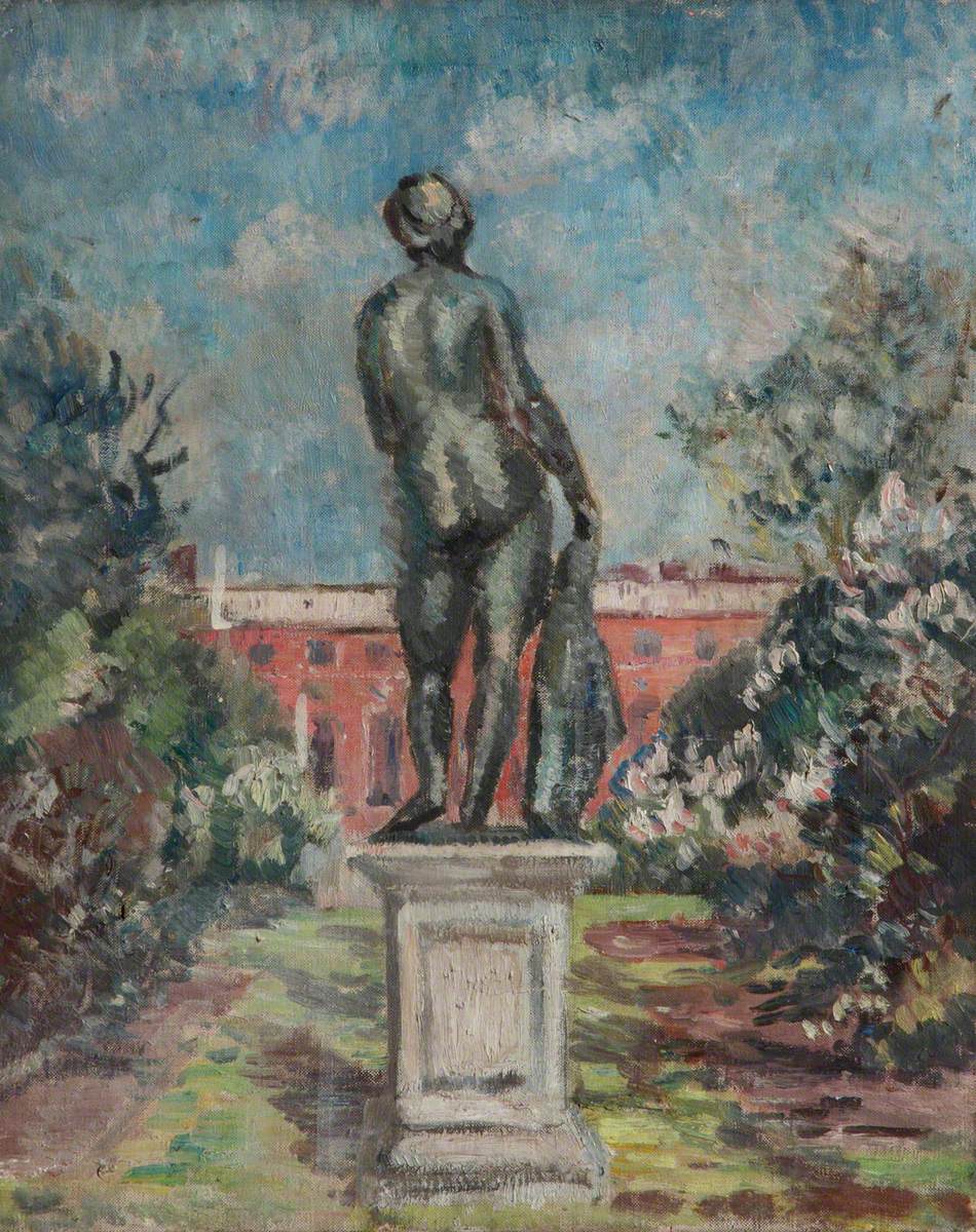 A Statue in the Privy Garden of Hampton Court