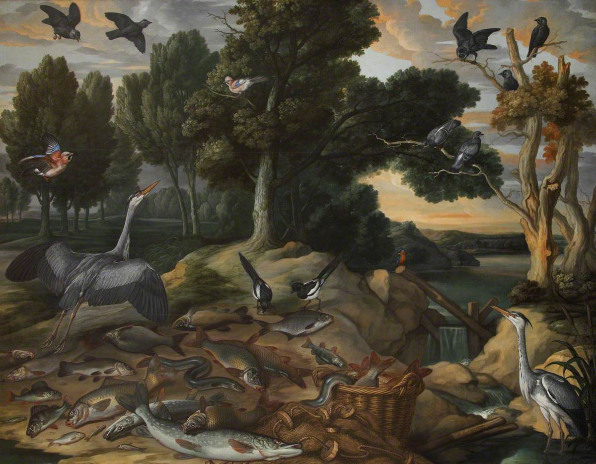Landscape with Birds and Fishes