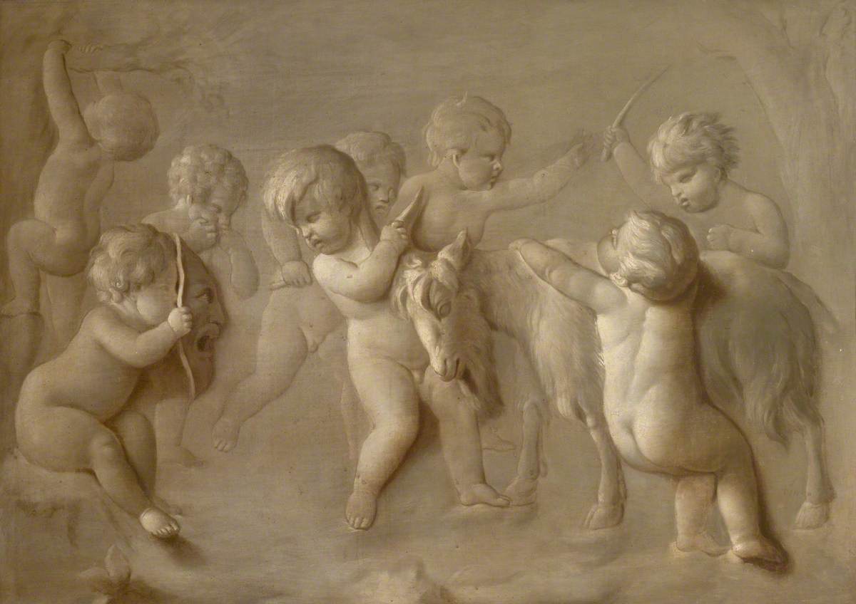 Cupids Playing with a Goat