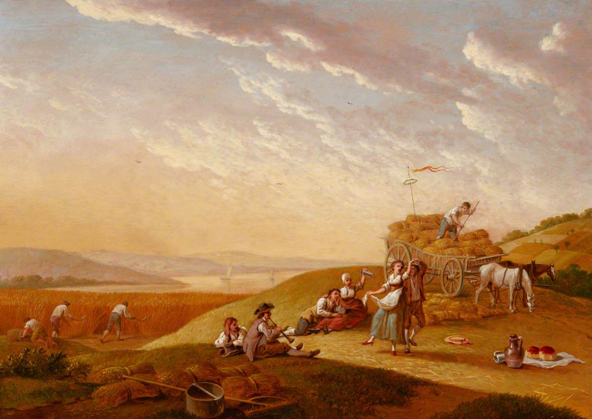 Landscape with a Harvest Scene