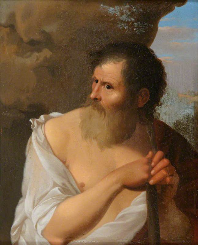 Figure of a Bearded Man (a Philosopher?) Leaning on a Staff