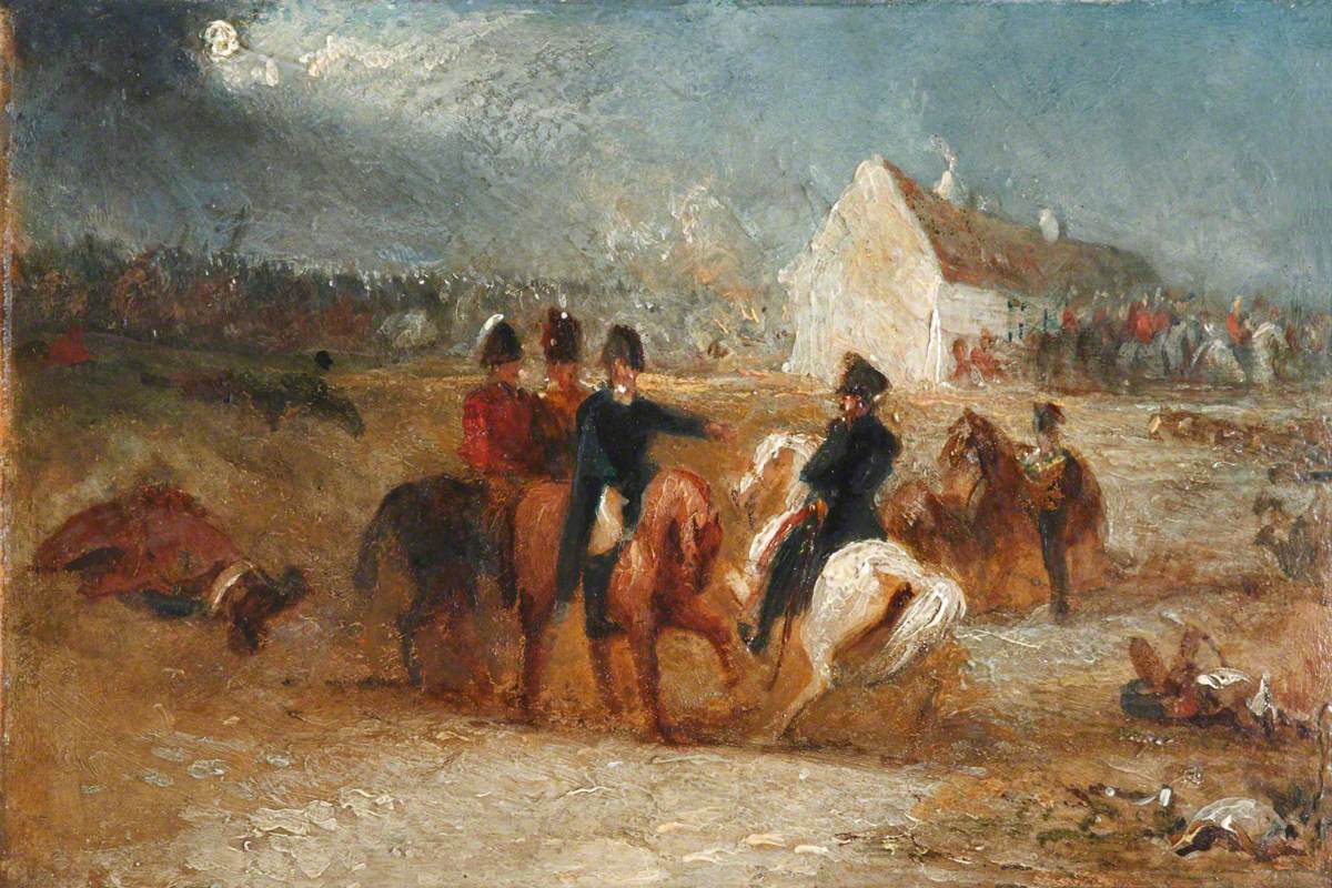 The Meeting of Wellington and Blücher at Waterloo