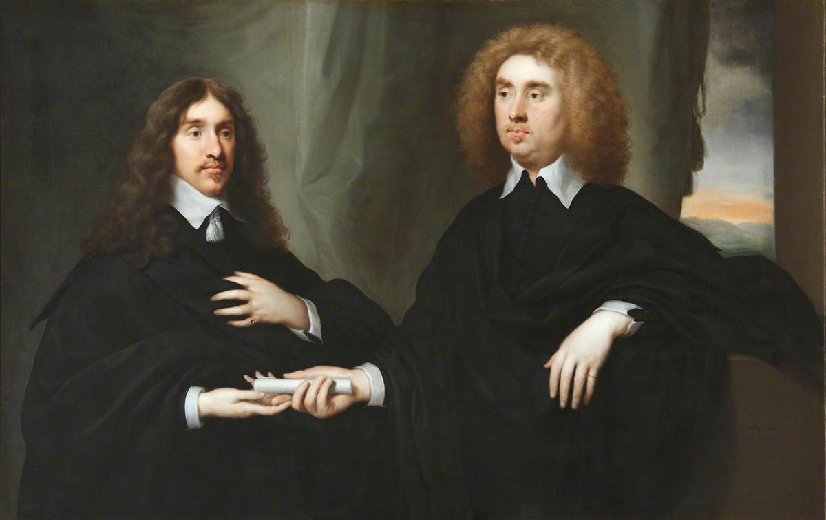William Hamilton (1616–1651), 2nd Duke of Hamilton, with John Maitland (1616–1682), 2nd Earl (Later Duke) of Lauderdale