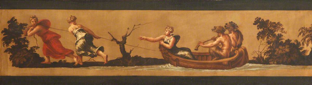 Nymphs Towing a Boat with a Nymph and Two Satyrs