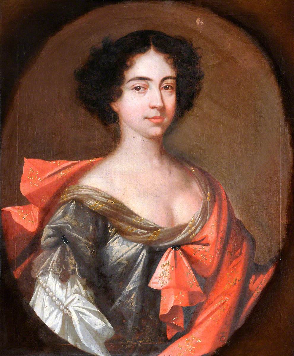 Portrait of an Unknown Lady in a Grey Dress with a Pinkish-Red Mantle