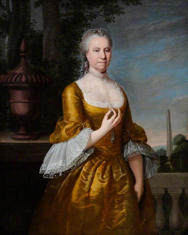 Portrait of an Unknown Lady in a Yellow Satin Dress