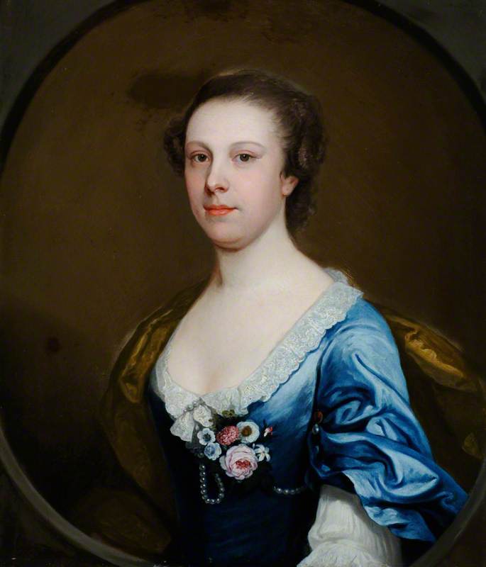 Portrait of an Unknown Lady in a Blue Dress