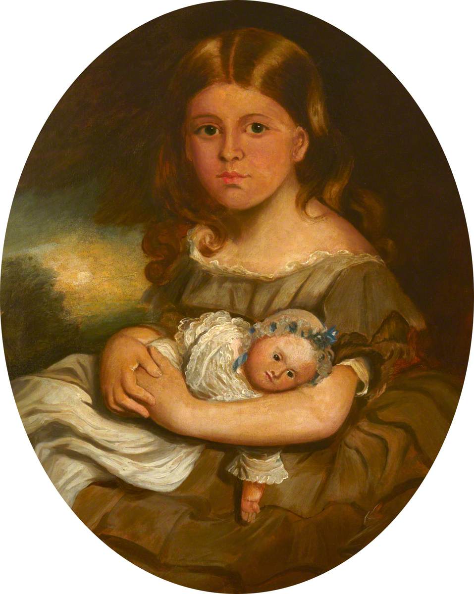 Lady Georgina Mary Louisa Moreton (?), Holding a Doll