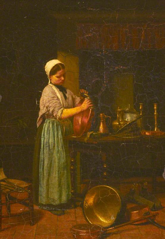 Описание картины the kitchen maid. Фирс Сергеевич журавлёв картина у камина. Working woman in 1860.