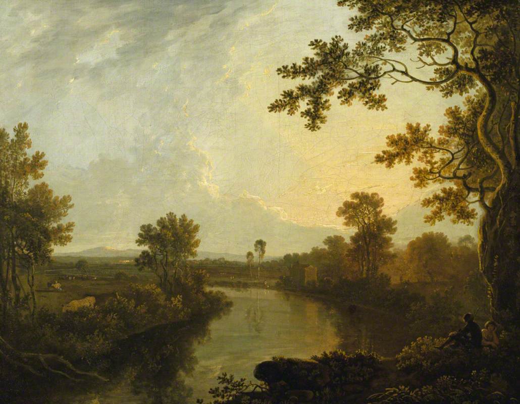 View on the River Dee, near Eaton, Cheshire