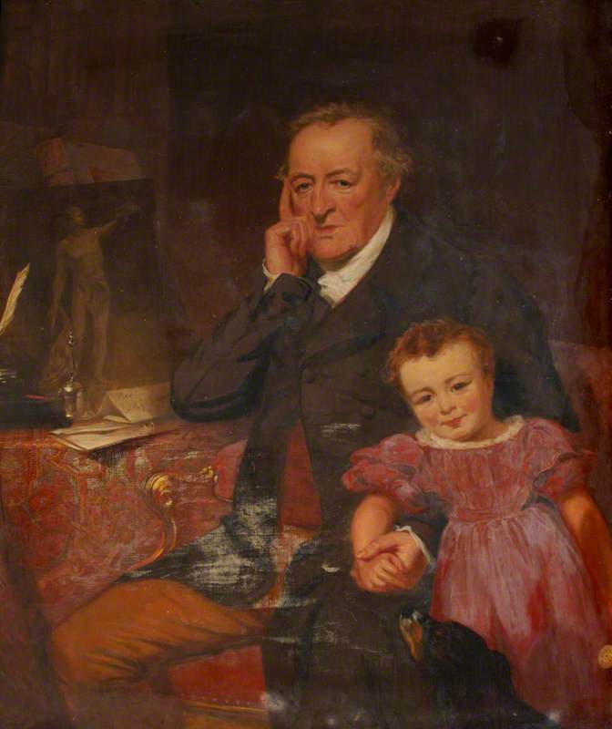 George O'Brien Wyndham (1751–1837), 3rd Earl of Egremont, and His Granddaughter the Honourable Caroline Sophia Wyndham (1829–1852), Later Mrs Kingscote
