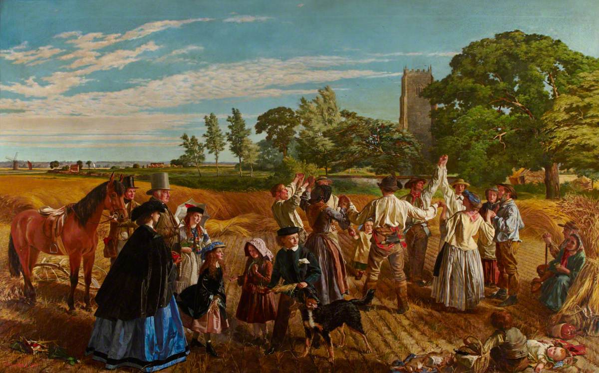 'Hallo Largesse', a Harvest Scene in Norfolk