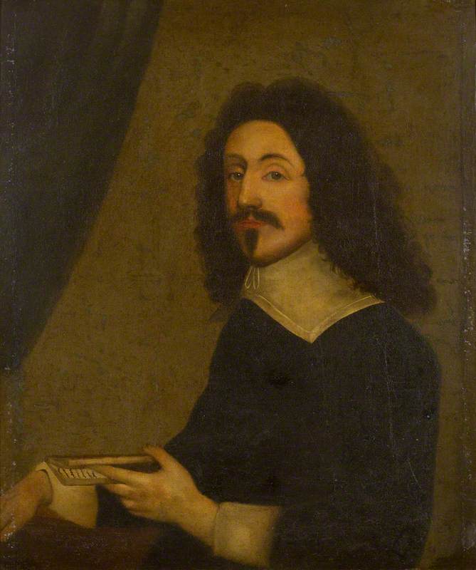 Portrait of an Unknown Man in Black, Holding a Book