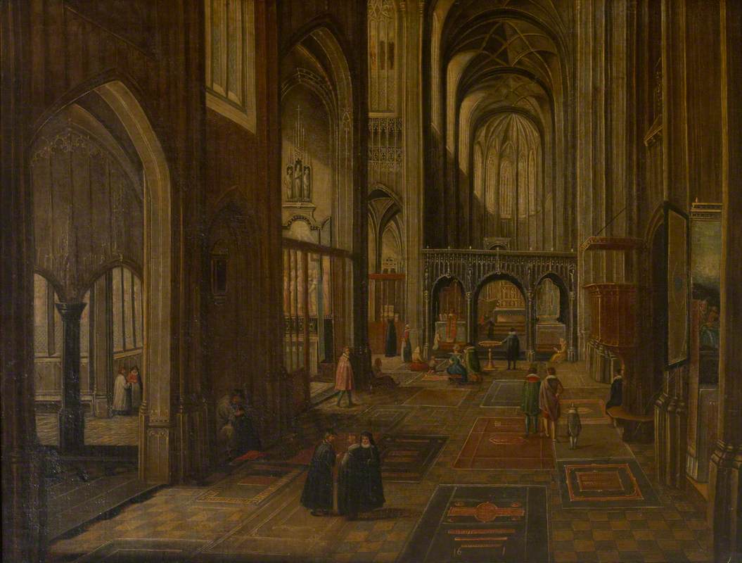 Church Interior (Liège, St Lambert's Cathedral?)