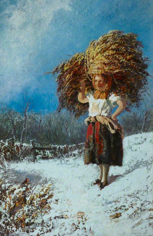 A Girl Carrying a Sheaf of Wheat