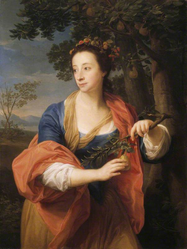 Sarah Lethieullier (1722–1788), Lady Fetherstonhaugh, with the Branch of a Pear Tree