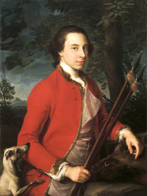 Benjamin Lethieullier (1728/1729–1797), MP, with Two Wild Boar Spears