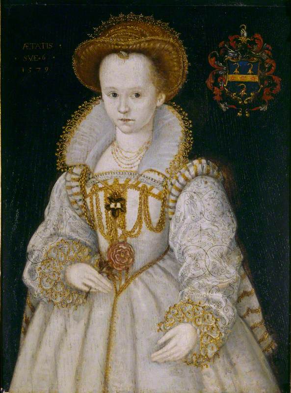 Chrysogona Baker (1572/1573–1616), Lady Dacre, as a Child of Six