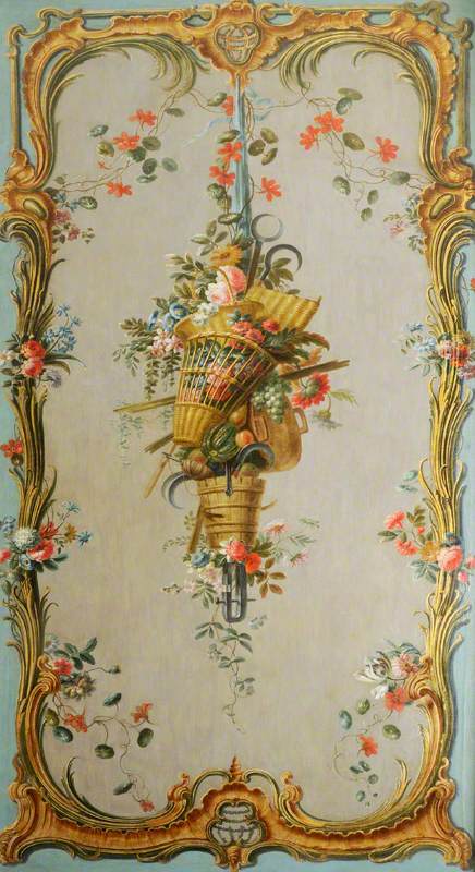 Decorative Wall Panel with Flowers and Vegetables