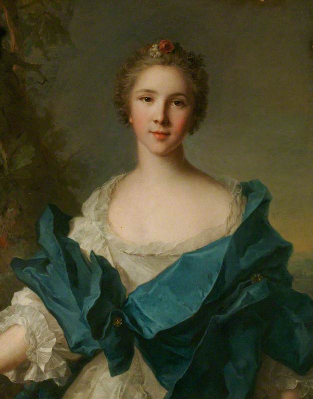 A Woman with a Blue Mantle