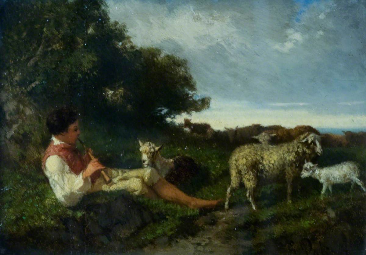 shepherd boy with sheep